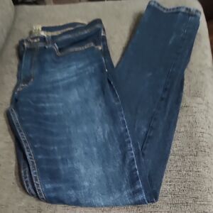 True Craft Men's Dark Blue Straight Jeans